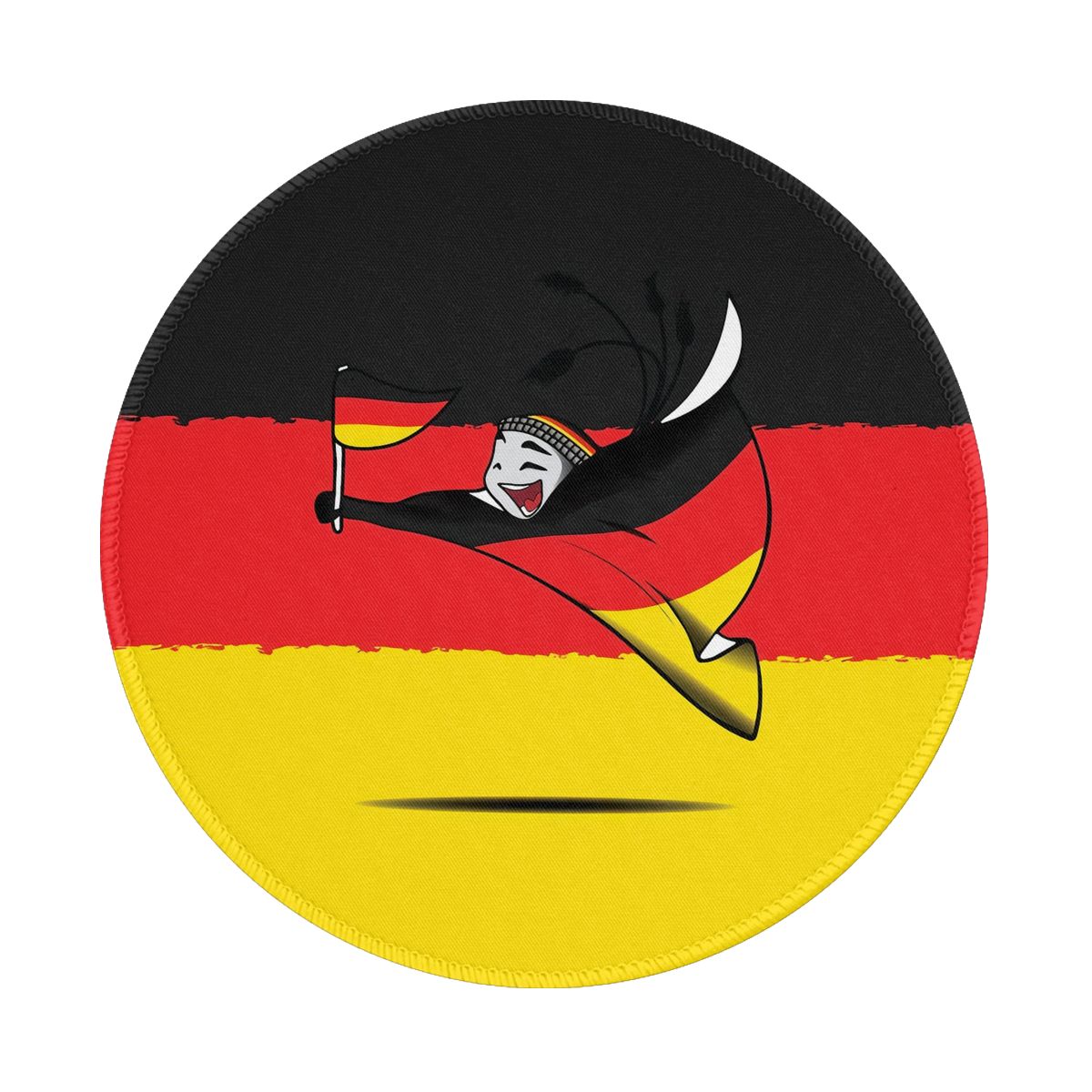 Germany World Cup 2022 Mascot Round Non-Slip Thick Rubber Modern Gaming Mousepad
