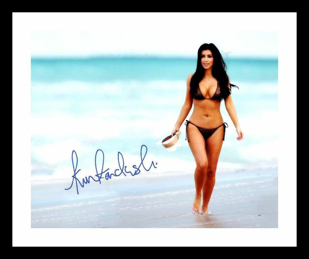 Kim Kardashian Autograph Signed & Framed Photo Poster painting