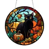 Diamond Painting Halloween Cat Pendant for Home Garden