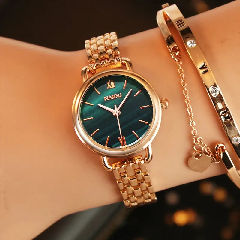 Women's Siena Marble Dial Watch &ndash; Stainless Steel Quartz Timepiece &ndash; view 2