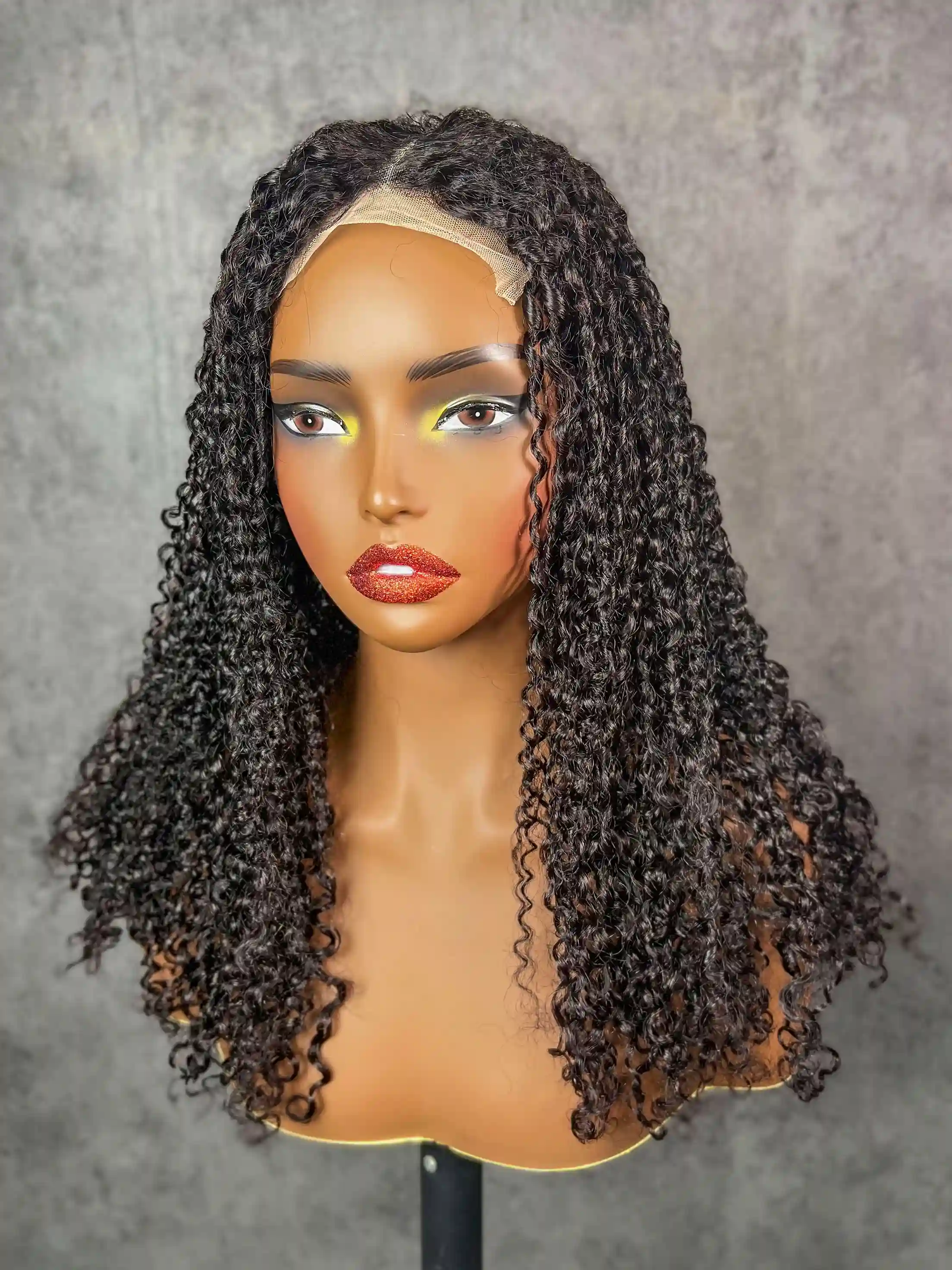 Pixie Curly SDD #1B Colorful Closure Lace Wig BoruiHair| 5x5 Closure & 13x4 Frontal| 100% Human Hair