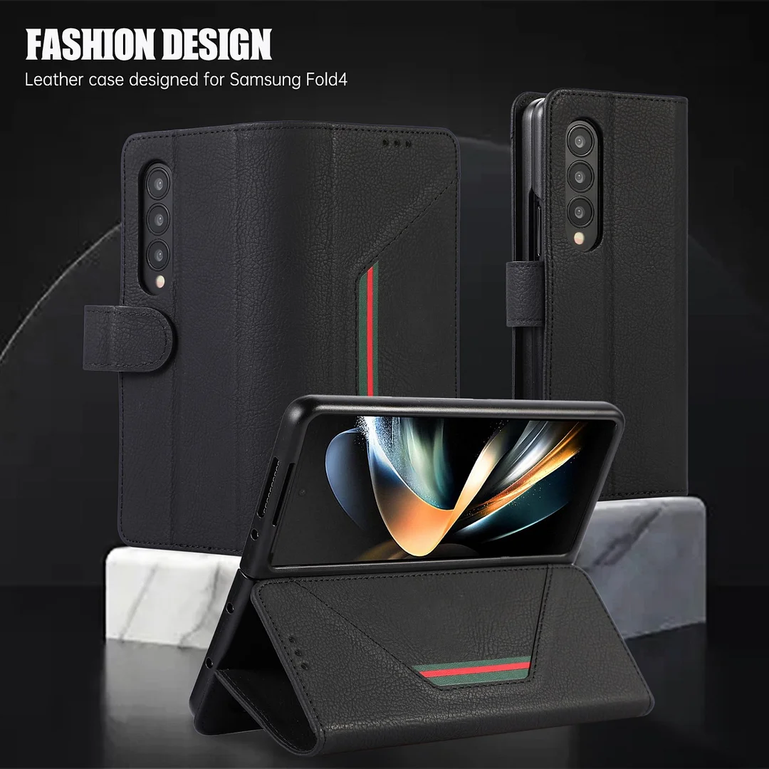 Suitable for Samsung Z Fold5/4 mobile phone case flip leather case