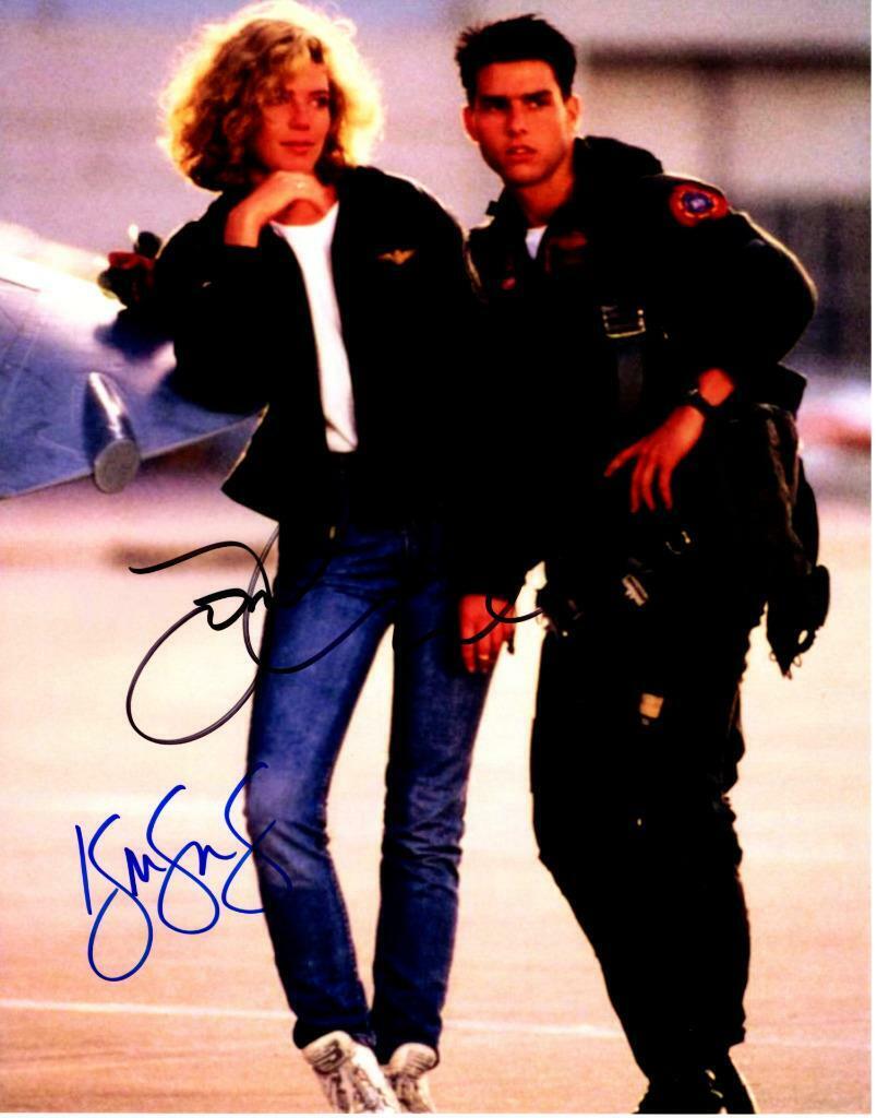 Tom Cruise Kelly McGillis signed 11x14 Photo Poster painting Picture autographed includes COA