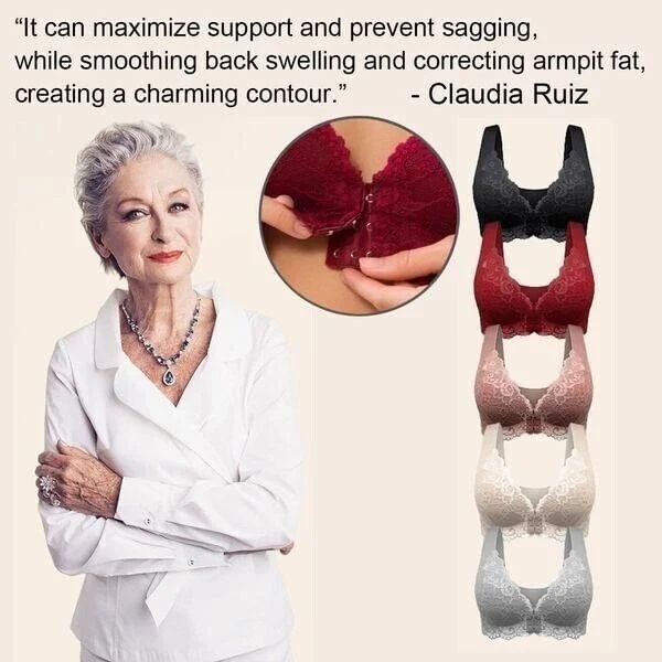LAST DAY 49% OFF-Bra For Women Front Closure 5D Beauty Back Sports Comfy Bra