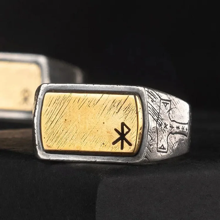 Coutureaura 925 Sterling Silver Blessings Of The Runes Ring