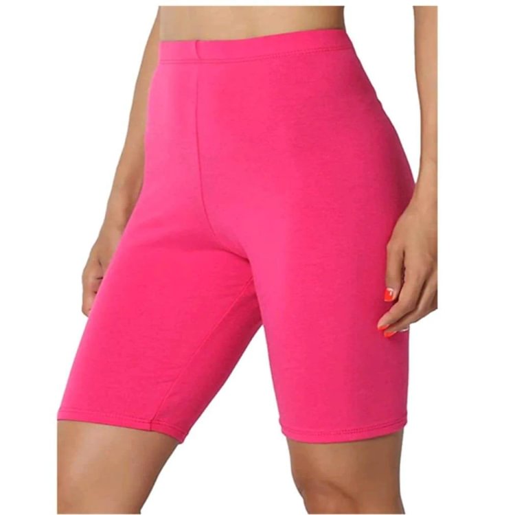 Women's solid color flat five-point yoga sports and leisure pants
