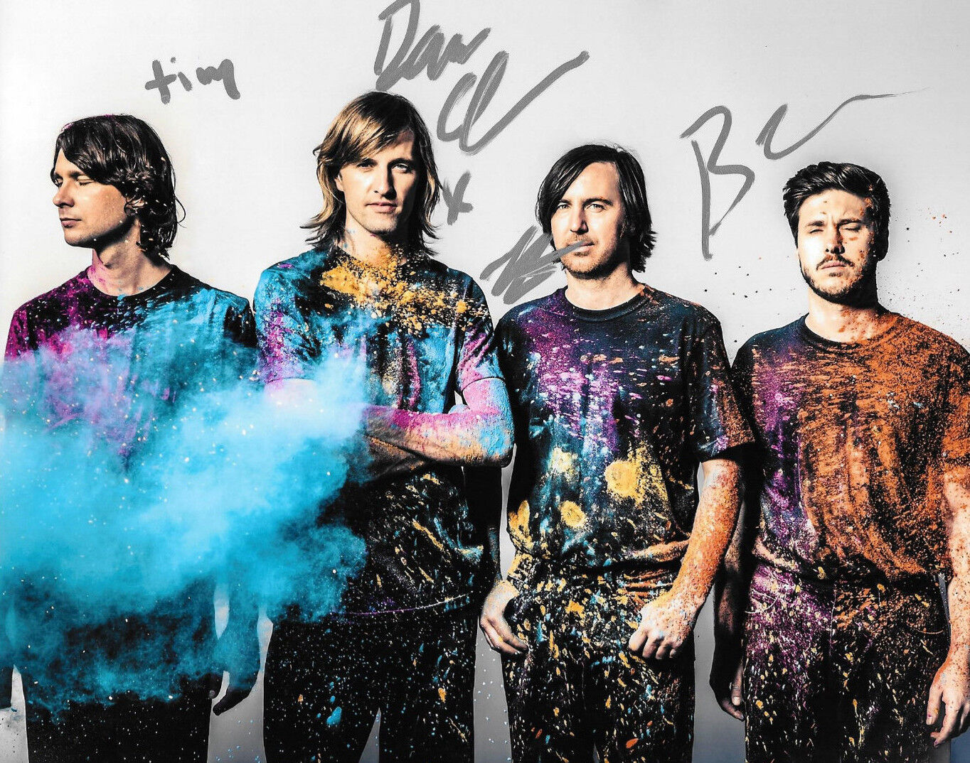 GFA Australian Electronic Band * CUT COPY * Signed 8x10 Photo Poster painting C4 COA