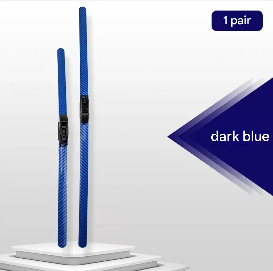 Automotive carbon fiber colored windshield wipers (2 pieces)