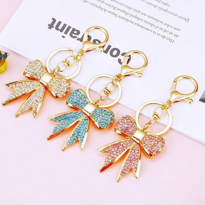 Cute Bow Knot Zinc Alloy Women's Bag Pendant Keychain