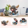 DIY Diamond Painting Double Sided Ornaments Kit for All Ages (Deer Horn Calf)