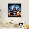 Halloween Cat-11CT Stamped Cross Stitch 40*40cm/15.75*15.75in