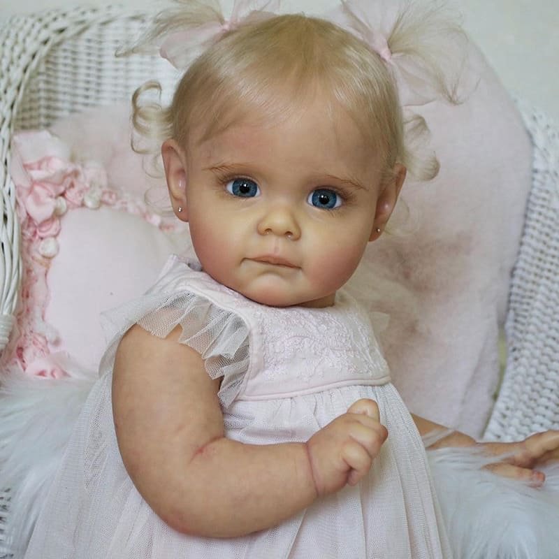 Handmade 12'' Christmas Reborn Newborn Silicone Baby Reborns Doll Girl Serenity,Play with Children