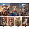 Handsome Cowboy Animal-Full Round Diamond Painting 30*40CM