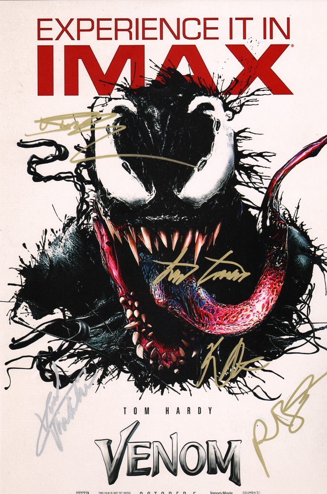 ~~ VENOM Cast(x5) Authentic Hand-Signed David Michelinie