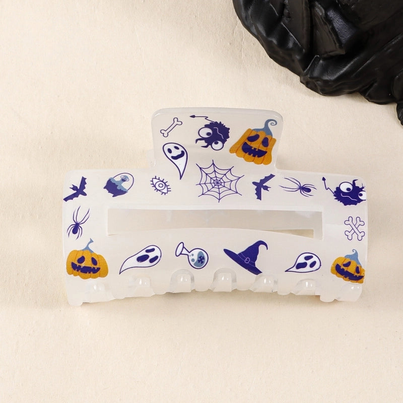 Women’s Minimalist Classic Style Color Block PVC Hair Claws