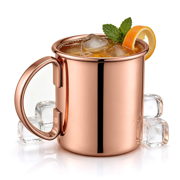 16 oz Rose-Gold-Tone Stainless Steel Mug
