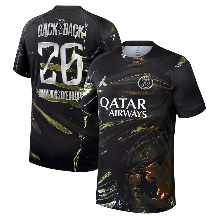 【S~4XL】Paris Saint-Germain 25/26 UCL Champion Fifth Jersey（Two Stars）