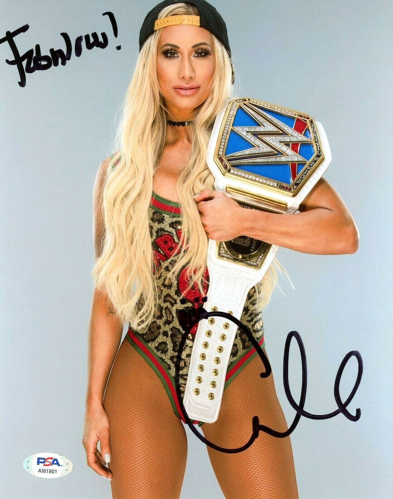 WWE CARMELLA HAND SIGNED AUTOGRAPHED 8X10 Photo Poster painting WITH PROOF AND PSA DNA COA 7