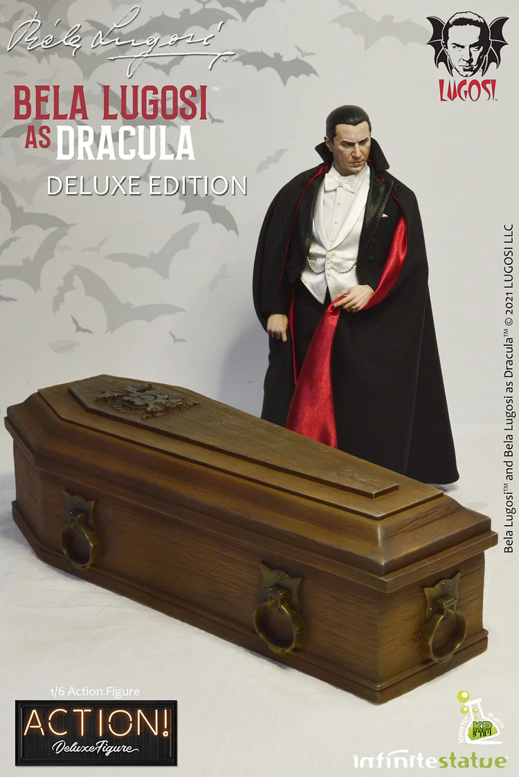 【IN STOCK】1/6 Scale Bela Lugosi as Dracula Figure (Deluxe Version) by Kaustic Plastik