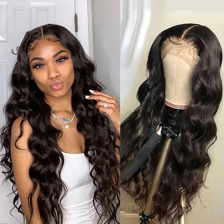 Mega Sale - 90% Off Now - Brazilian Body Wave Wig Pre Plucked Lace Wig Remy Hair Wig Lady Wig