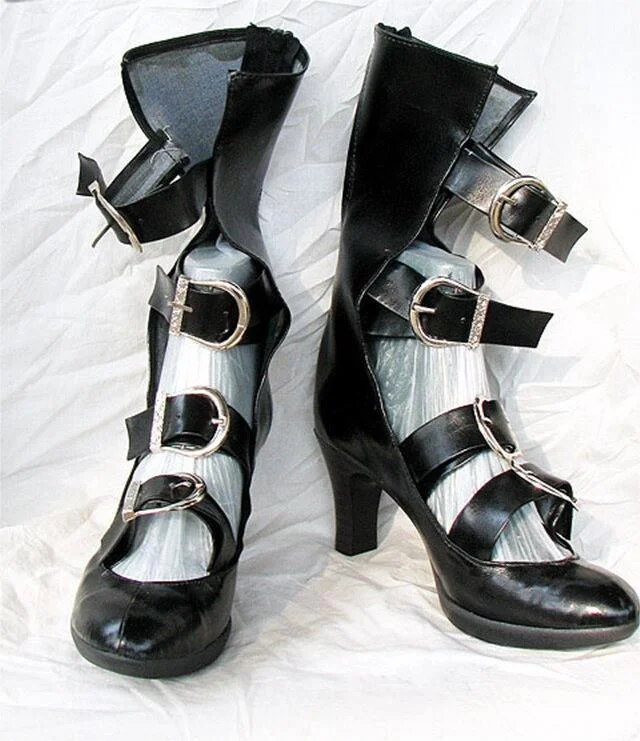 Soulcalibur Black Cosplay Boots Shoes