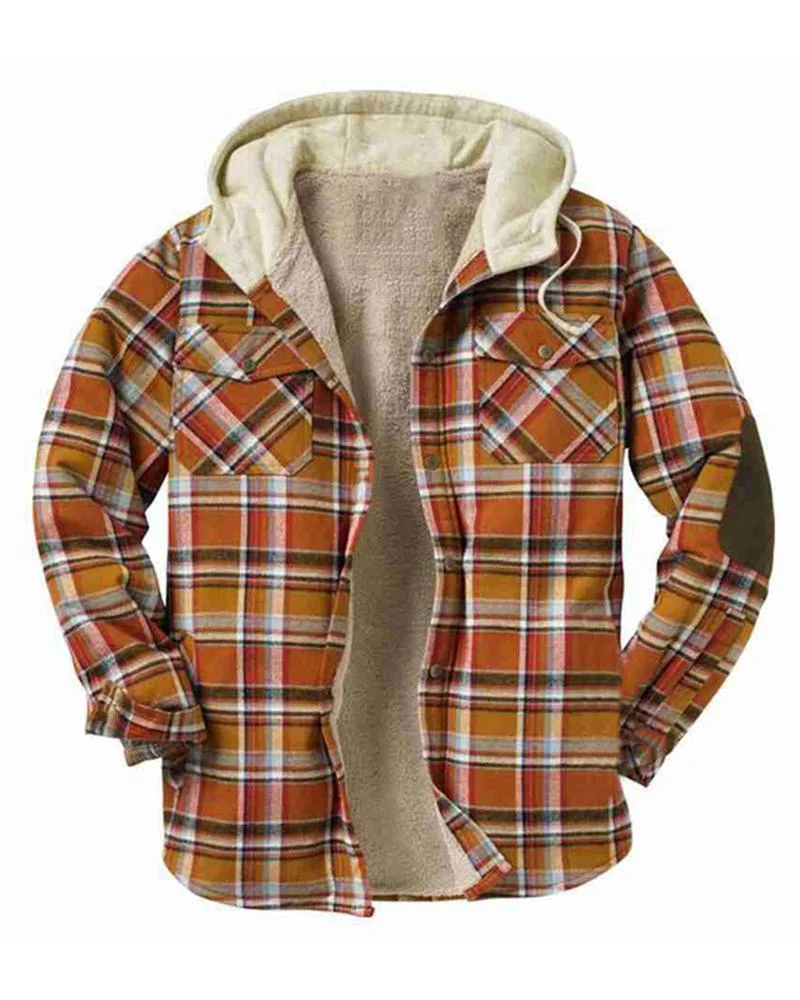 men's casual thickened jacket shirt