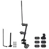 [US Local Warehouse] Boat Trailer Steps with Handrails Anti-Slip Boat Trailer Ladder Yacht Staircase Marine Trailer Step Capacity 450 lbs for Boats Dock & Launching