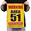 Warning 51 No Trespassing Military - Vintage Metal Signs - 20*30cm/30*40cm - Warning