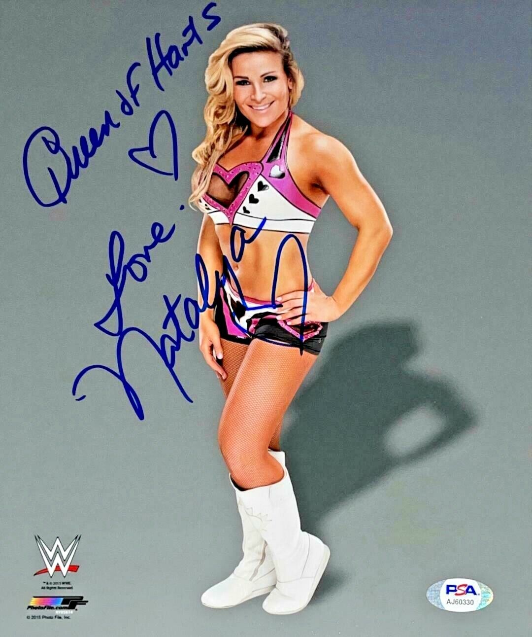 WWE NATALYA HAND SIGNED AUTOGRAPHED 8X10 WRESTLING Photo Poster painting WITH PSA DNA COA 35