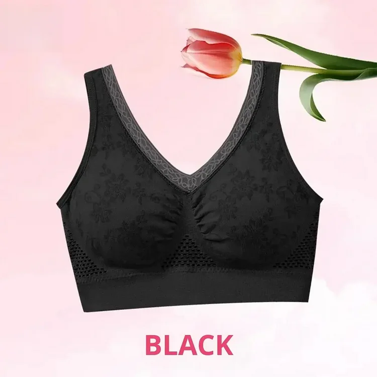 Breathable Cotton Button Comfy Lifting Bra socialshop