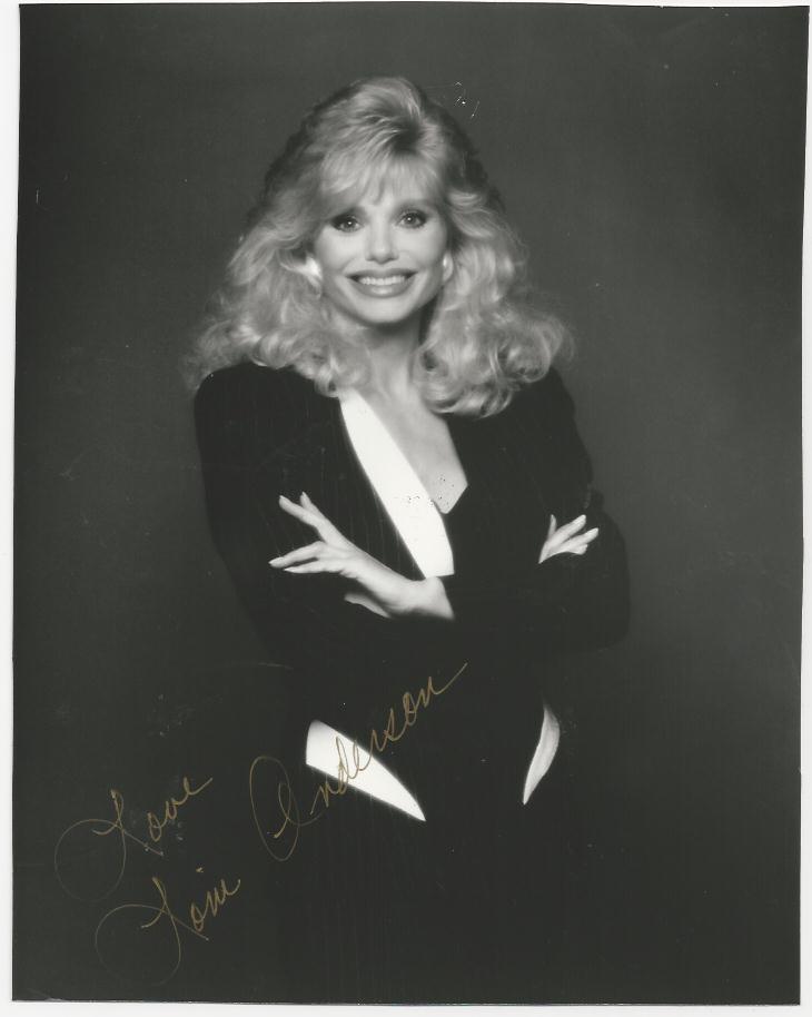 Loni Anderson signed Photo Poster painting