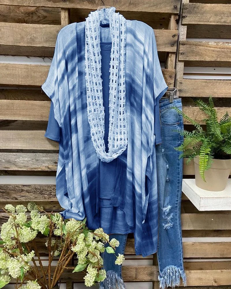 Fashionably Loose Striped Cardigans