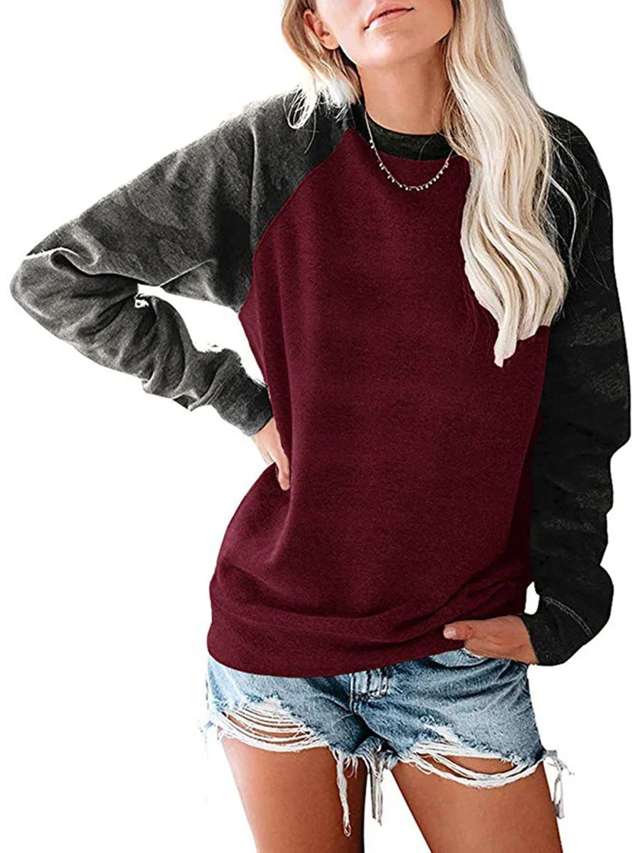 Round Neck Long Sleeves Sweatshirt