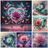 (Multi-Style) Love Flowers Butterfly-11CT Stamped Cross Stitch 40*40cm/15.75*15.75in