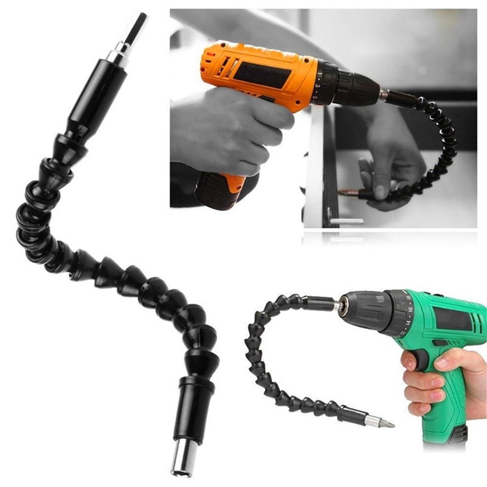 

Flexible Shaft Electric Screwdriver Drill Bit Extension Rod (Black 295mm), 501 Original