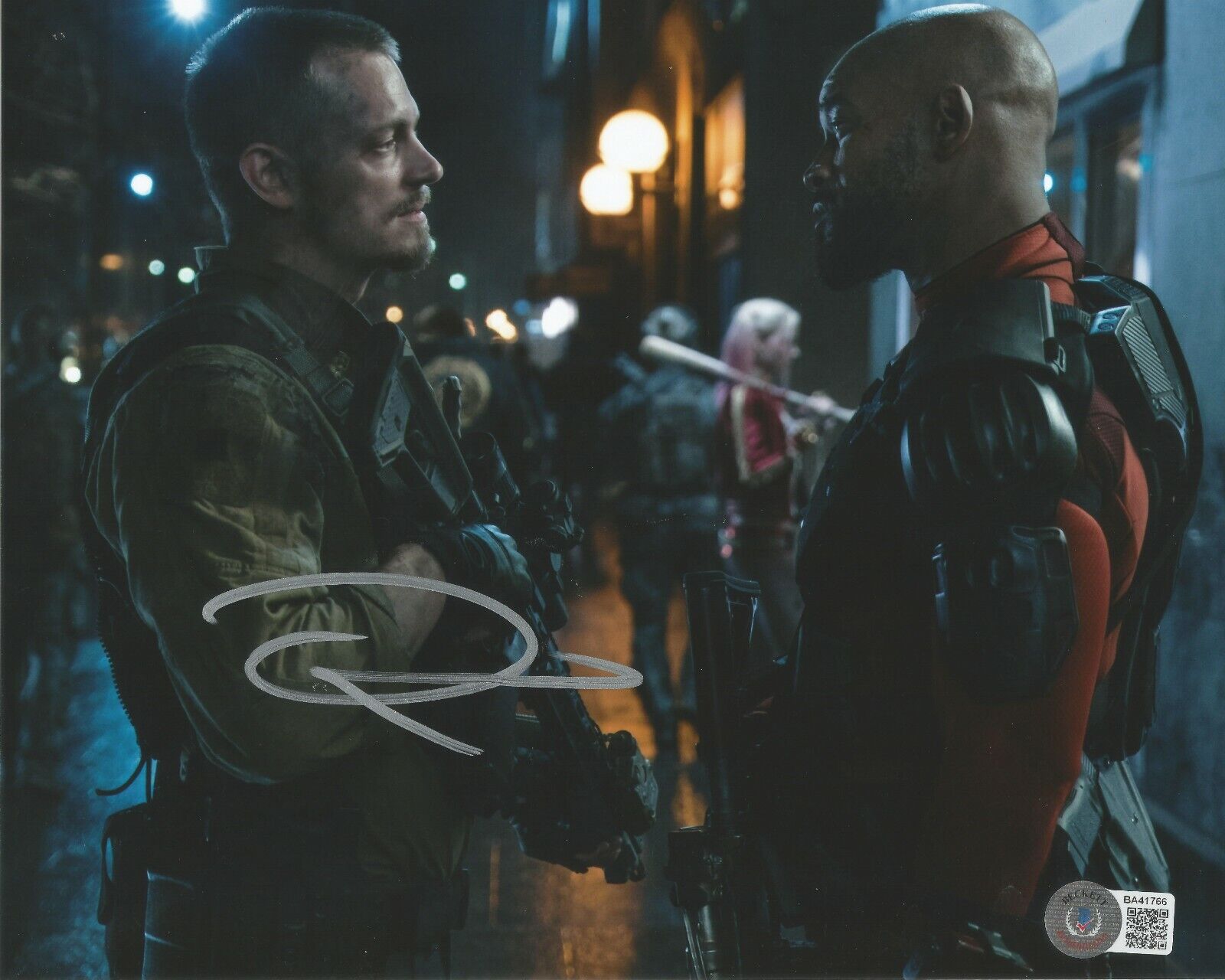 Joel Kinnaman Rick Flag Suicide Squad Signed 8x10 Photo Poster painting Beckett Authentic