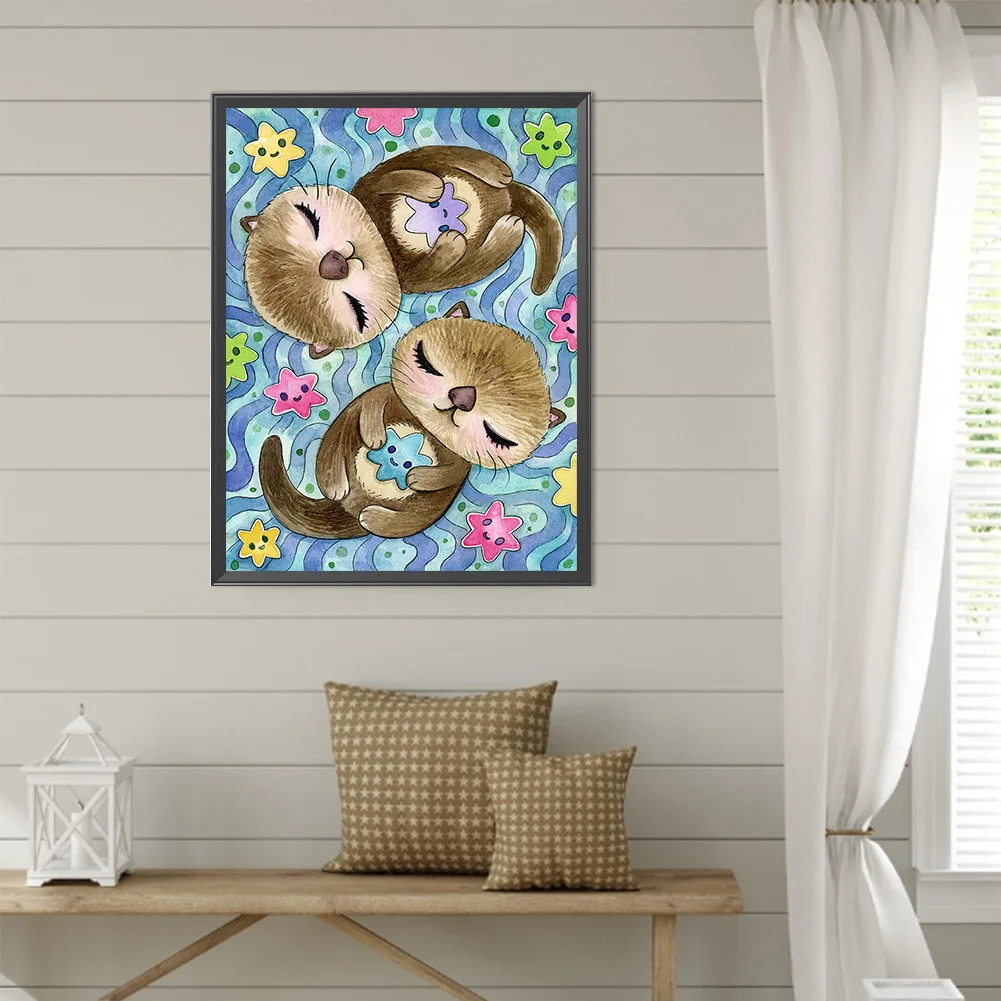 Diamond Painting - Full Round Drill - Sea Sloth(Canvas|40*50cm)