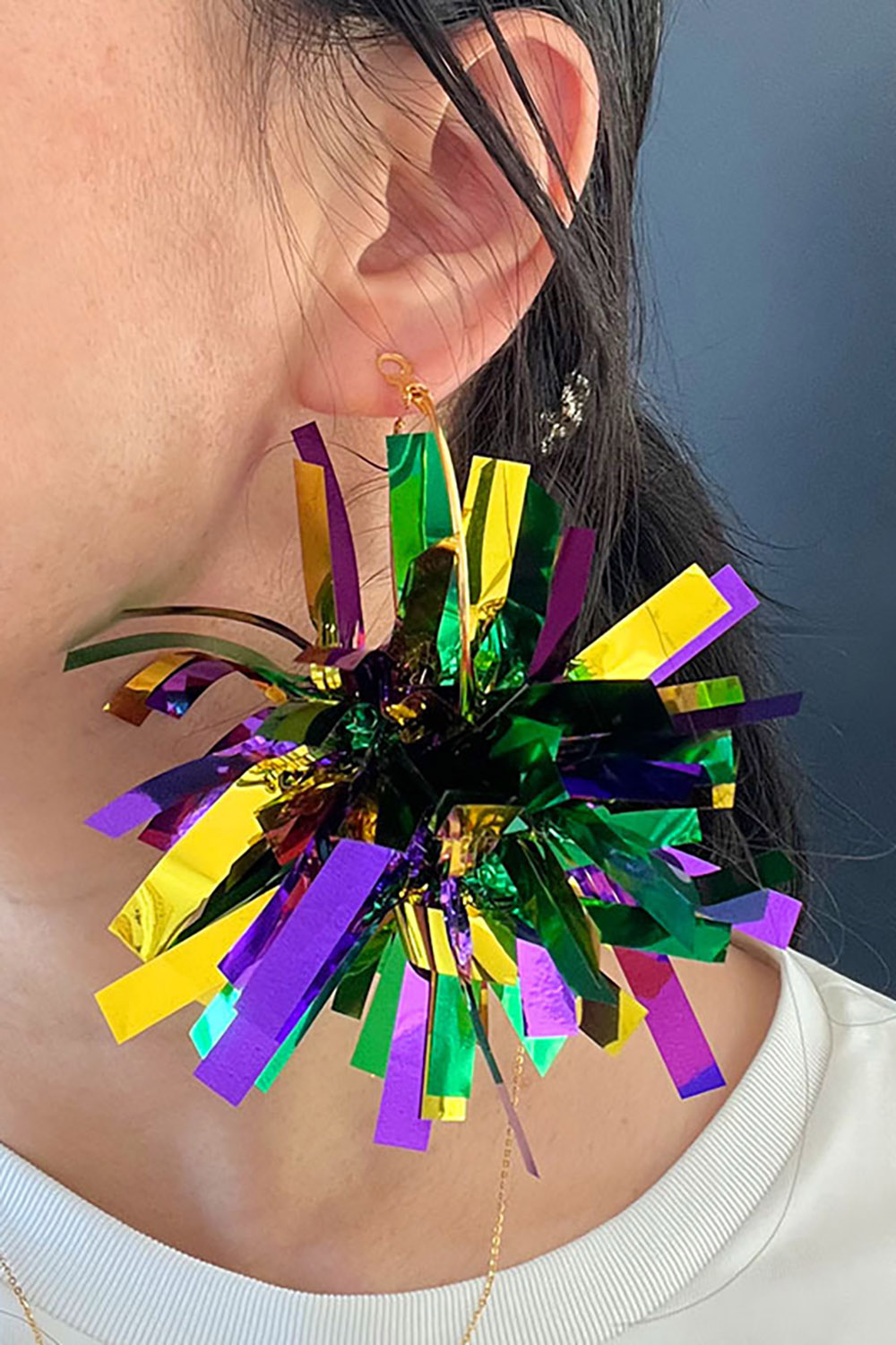 Festival Sparkling Firework Ball Earrings