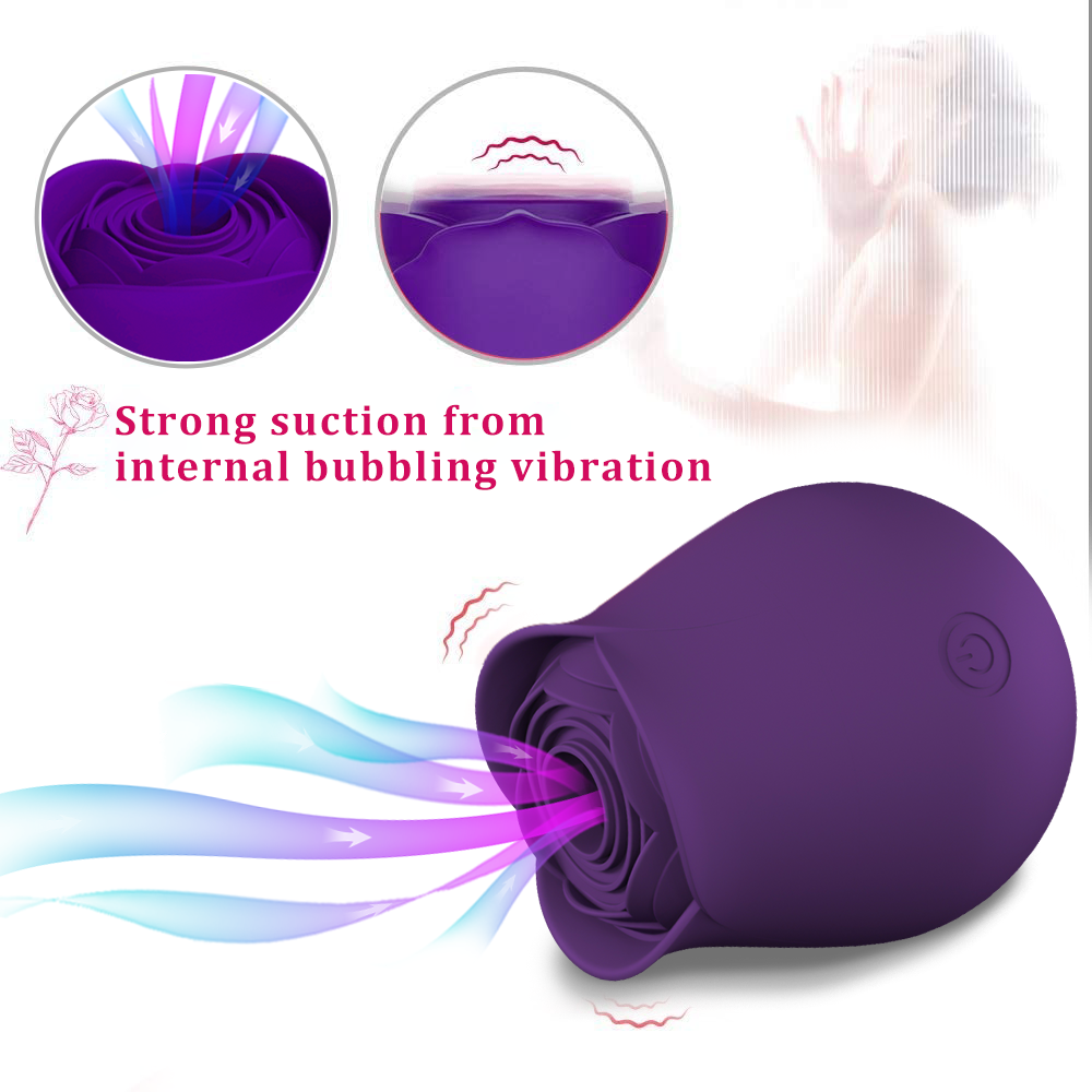 Rose Toys Sucking Vibrator For Women With 7 Intense S