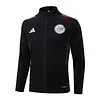  25/26  Ajax  black long zipper Training Jacket Set
