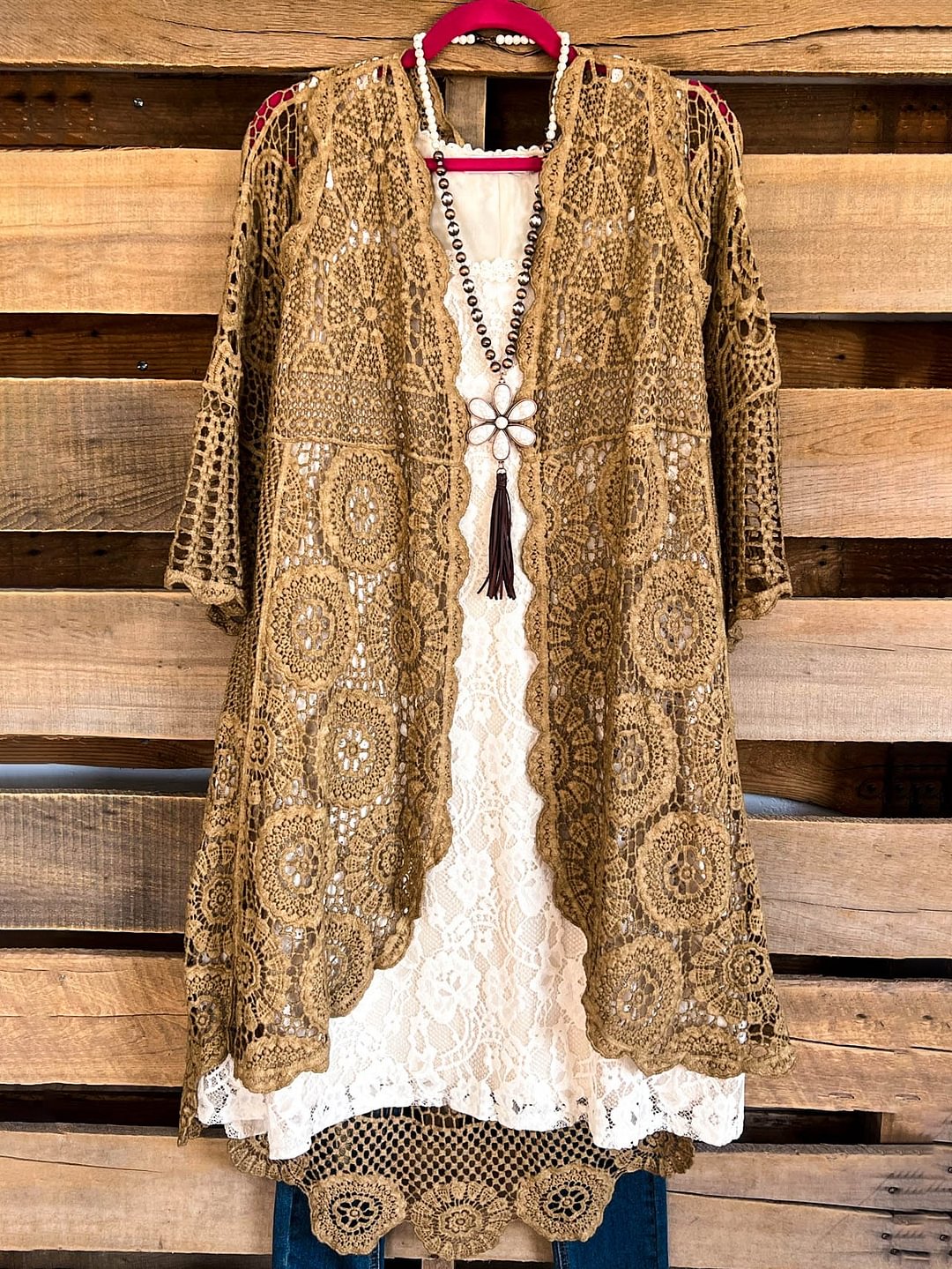 Casual Long Sleeve Loose Solid Color Lace Hollow Blouse