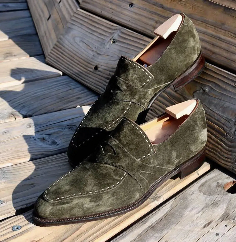 【PLUS SIZE】Men's Fashion Suede Dress Shoes