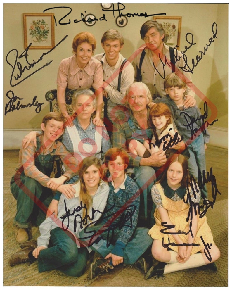 The Waltons cast 8.5x11 Autographed Signed Reprint Photo Poster painting