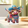 >SALE<Acrylic Special Shaped Needle Western Cattle 5D DIY Diamond Art Tabletop Decor