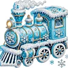 Snow Train - Diamond Painting - Full Round Drill (Canvas|30*30cm)