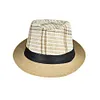 Gioiacombo&trade; Cappello di paglia parasole da esterno da uomo di mezza et&agrave; e anziani in lino