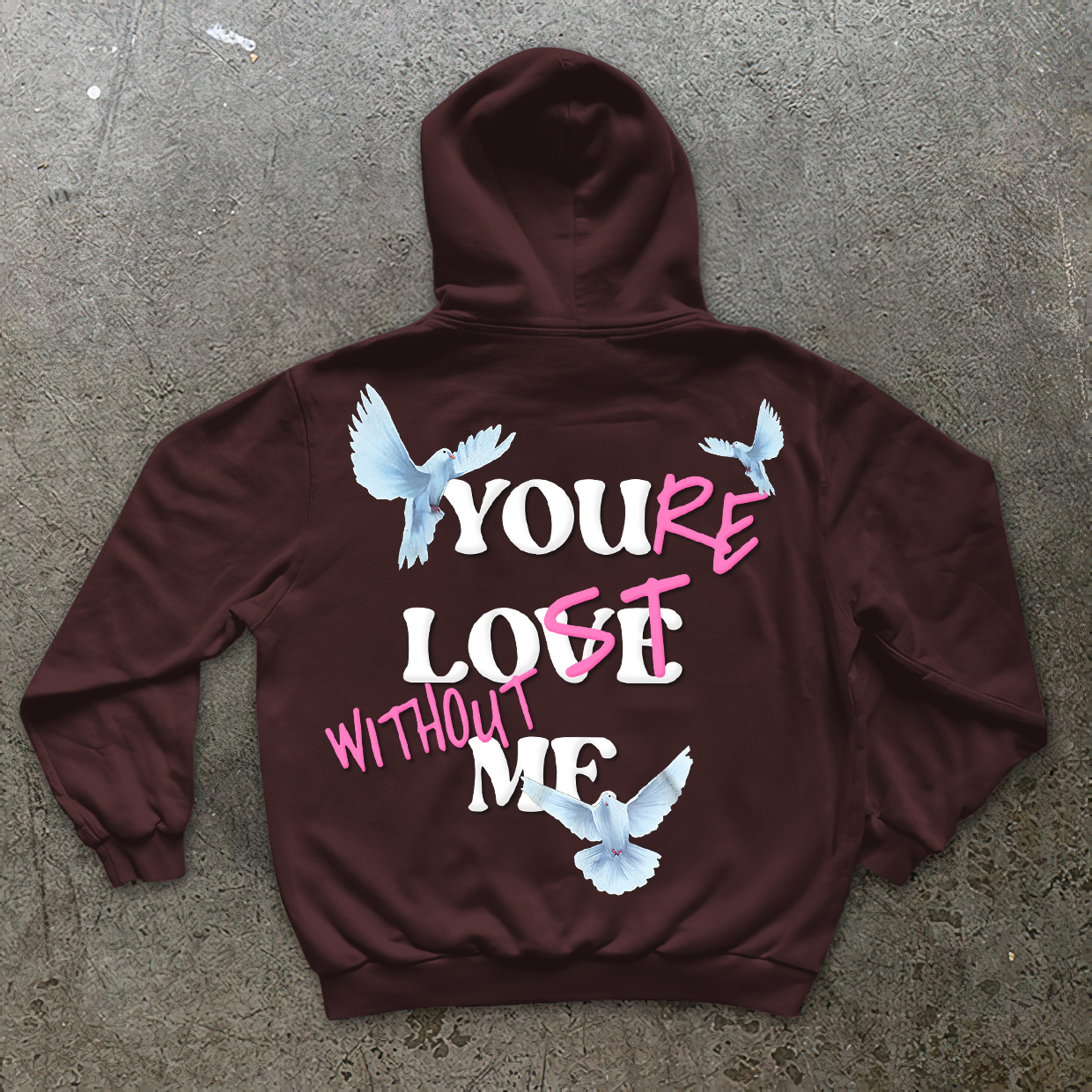 Sopula You're Lost Without Me & Peace Dove Graphic Hoodie