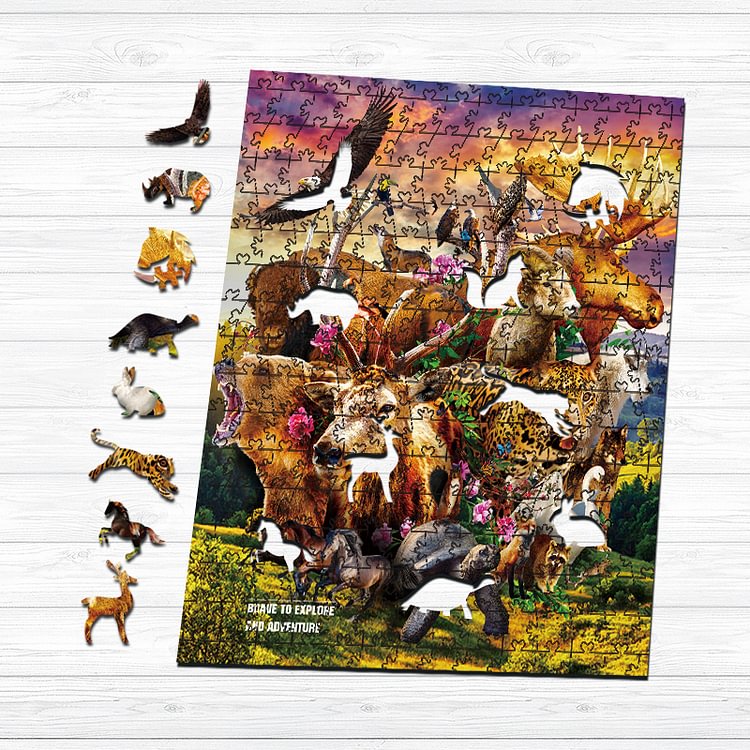 Animal World Wooden Jigsaw Puzzle