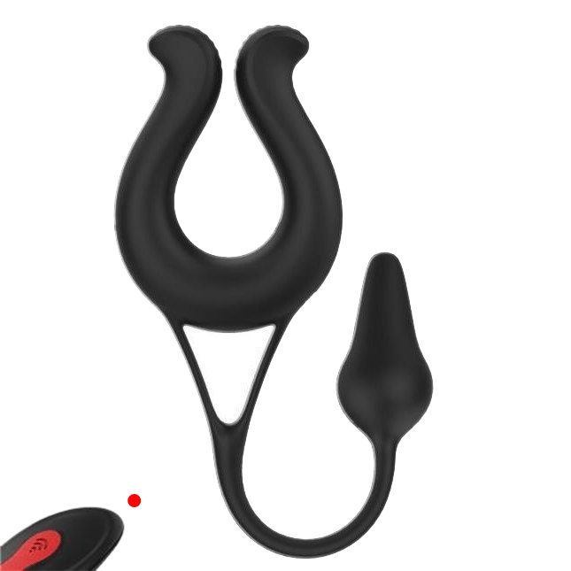 Remote Control Cock Ring With Anal Stimulation  