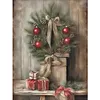Christmas Wreath-11CT Stamped Cross Stitch 40*53cm/15.75*20.87in tapestrymarket